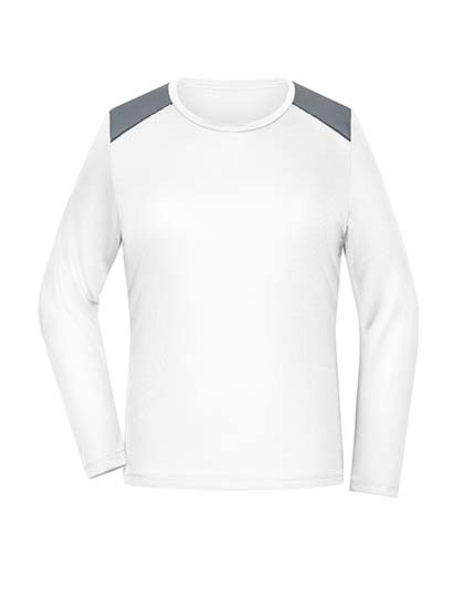 Koszulka Sportowa Dlugi Rekaw Oddychajaca JN1385 - White