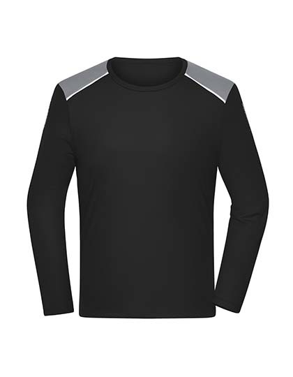 Koszulka Longsleeve Sportowa Odblaskowa JN1386 - Black