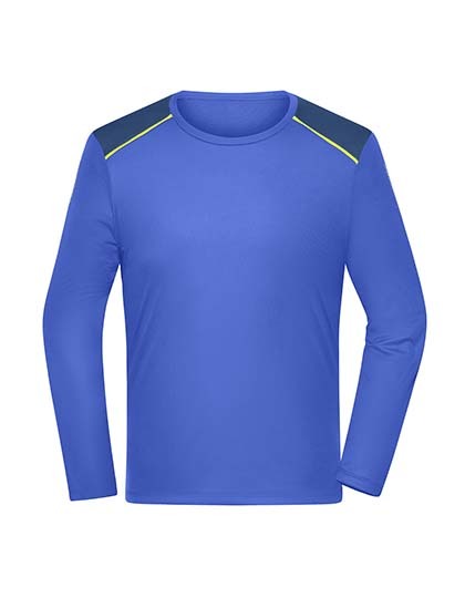 Koszulka Longsleeve Sportowa Odblaskowa JN1386 - Peacock Blue
