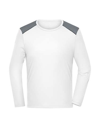 Koszulka Longsleeve Sportowa Odblaskowa JN1386 - White