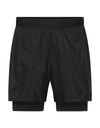 Spodenki Do Biegania Dwuwarstwowe Oddychajace JN1396 - Black