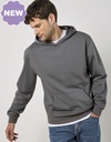 Bluza Klasyczna Poliester Bawelna K304 - Charcoal