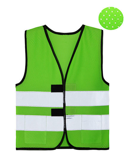 Kamizelka Ochronna Dziecieca Siatkowa Hi-Vis KX128K - Neon Green