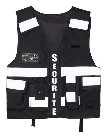 Kamizelka Taktyczna Odblaskowa Poliestrowa KX147 - Black