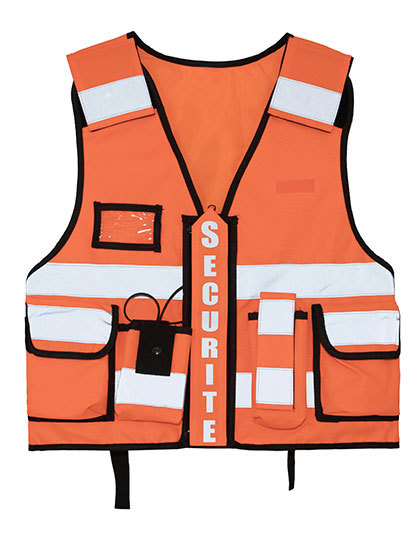 Kamizelka Taktyczna Odblaskowa Poliestrowa KX147 - Orange