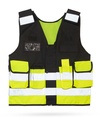 Kamizelka Taktyczna Odblaskowa Poliester KX162 - Black & Signal Yellow