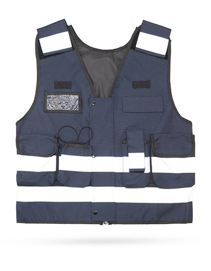 Kamizelka Taktyczna Odblaskowa Poliester KX162 - Dark Navy
