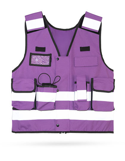 Kamizelka Taktyczna Odblaskowa Poliester KX162 - Violett