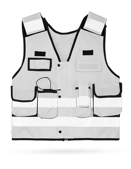 Kamizelka Taktyczna Odblaskowa Poliester KX162 - White