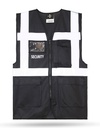 Kamizelka Odblaskowa Siatkowa Wielofunkcyjna KX184 - Black