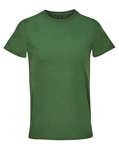 Koszulka Meska Nowoczesny Kroj Bawelniana L04728 - Dark Green 674