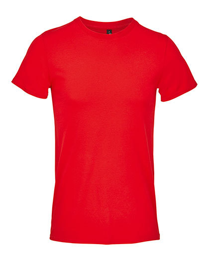 Koszulka Meska Nowoczesny Kroj Bawelniana L04728 - Red 652