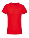 Koszulka Meska Nowoczesny Kroj Bawelniana L04728 - Red 652