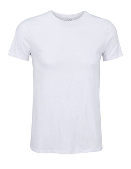 Koszulka Męska Nowoczesny Krój Bawełniana L04728 - White 653