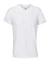 Koszulka Męska V-neck Bawełniana L04765 - White