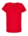 Koszulka V-Neck Bawełniana L04766 - Red