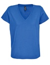 Koszulka V-Neck Bawełniana L04766 - Royal Blue 241