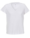 Koszulka V-Neck Bawełniana L04766 - White