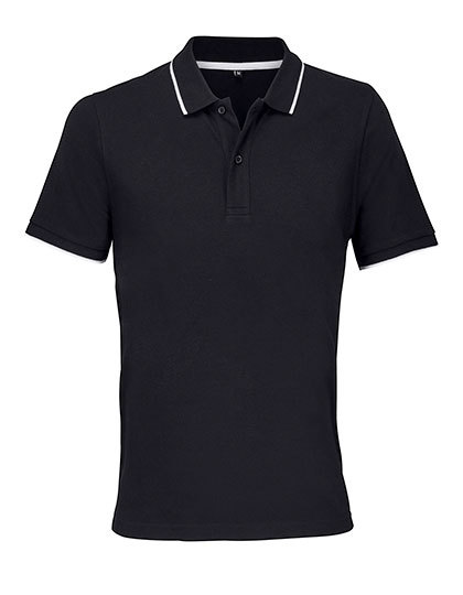 Koszulka Polo Meska Bawelniana L04769 - Black