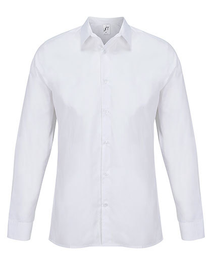 Koszula Dopasowana Popelina z Recyklingu L04770 - White