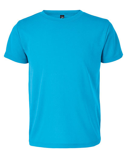 Koszulka sportowa dziecięca L04773 - Aqua