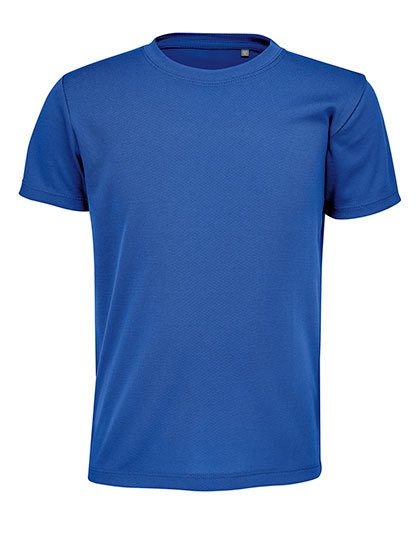 Koszulka sportowa dziecieca klasyczna poliester z recyklingu L04773 - Royal Blue 241