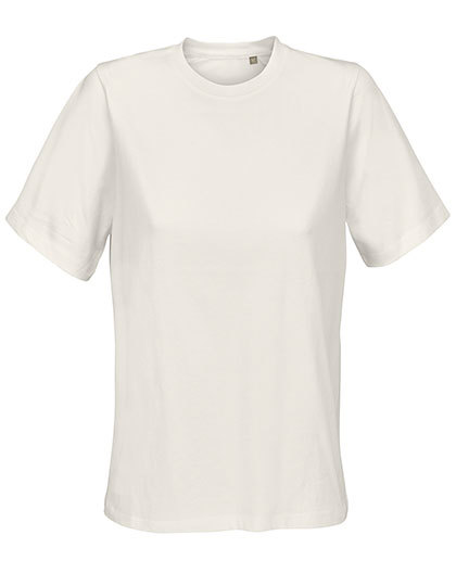 Koszulka bawełniana okrągły dekolt L04776 - Off White