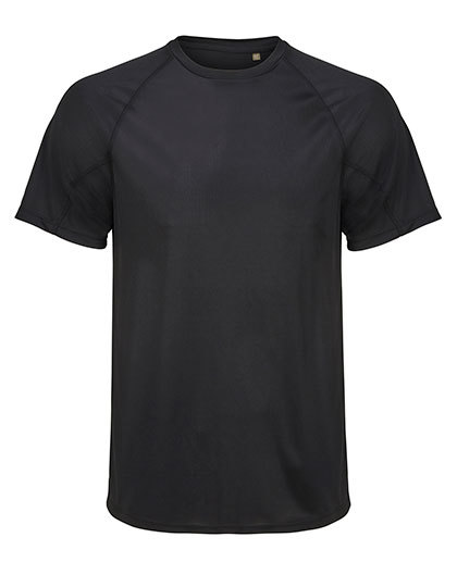Koszulka Meska Raglanowa Oddychajaca L04787 - Black