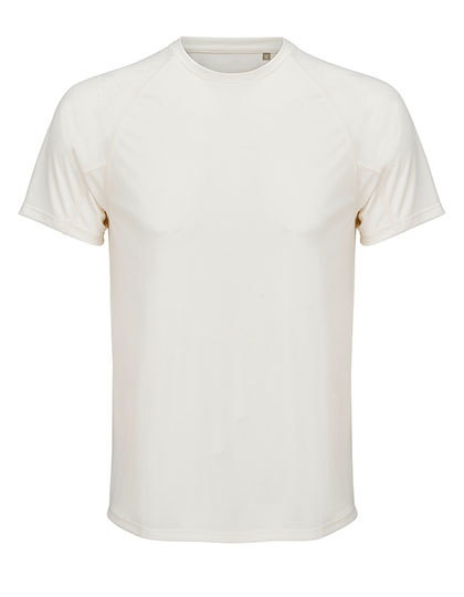 Koszulka Meska Raglanowa Oddychajaca L04787 - Off White