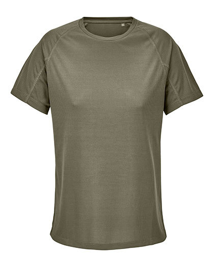 Koszulka Raglan Dopasowana Oddychajaca L04788 - Army
