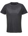 Koszulka Raglan Dopasowana Oddychajaca L04788 - Black