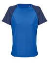 Koszulka Raglan Dopasowana Oddychajaca L04788 - French Navy & Royal Blue 241