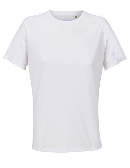 Koszulka Raglan Dopasowana Oddychajaca L04788 - White