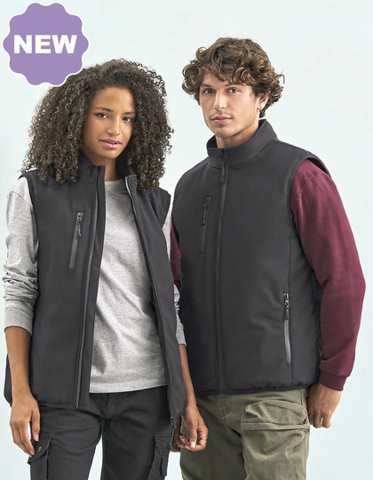 Kamizelka Softshell Wiatroszczelna Wodoodporna L04809 - Charcoal Grey (Solid)