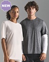 Koszulka Sportowa Klasyczna Oddychajaca Poliester z Recyklingu L04810 - Dark Grey (Solid) & Light Grey (Solid)