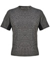 Koszulka Sportowa Klasyczna Oddychajaca Poliester z Recyklingu L04810 - Melange Black & Black