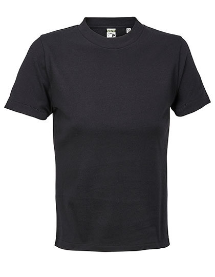 Koszulka Damska Krotka Dopasowana Bawełna Organiczna L04811 - Deep Black
