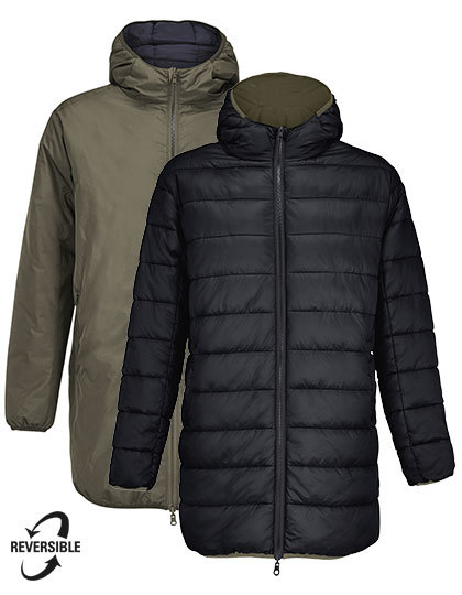 Kurtka Dwustronna Pikowana Wiatroszczelna L04815 - Army & Black