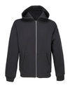 Bluza Rozpinana z Kapturem Szczotkowany Polar L04818 - Black