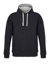 Bluza Meska Kroj Standardowy Szczotkowany Polar L04853 - Black & Grey Melange