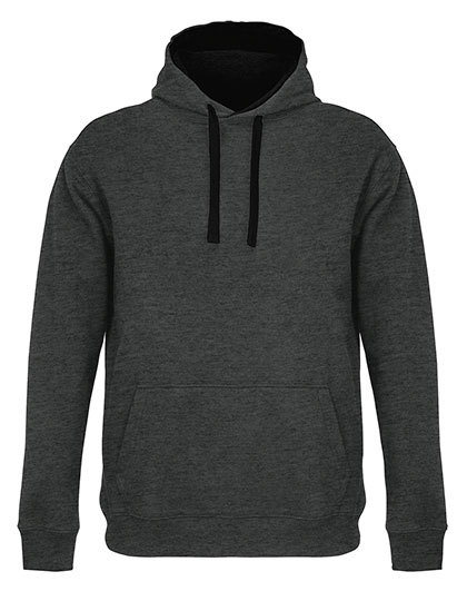 Bluza Meska Kroj Standardowy Szczotkowany Polar L04853 - Charcoal Melange & Black