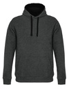 Bluza Meska Kroj Standardowy Szczotkowany Polar L04853 - Charcoal Melange & Black