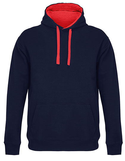 Bluza Meska Kroj Standardowy Szczotkowany Polar L04853 - French Navy & Bright Red