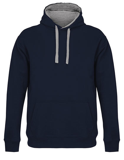 Bluza Meska Kroj Standardowy Szczotkowany Polar L04853 - Navy & Grey (Solid)