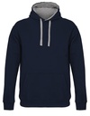 Bluza Meska Kroj Standardowy Szczotkowany Polar L04853 - Navy & Grey (Solid)