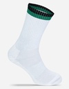Skarpety Tenisowe Oddychajace Bawelna Organiczna MRS5006 - White & Black & Green