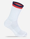 Skarpety Tenisowe Oddychajace Bawelna Organiczna MRS5006 - White & Navy & Red