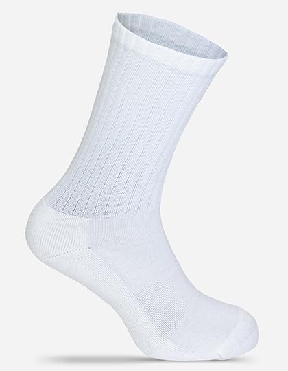 Skarpety Klasyczne Bawelniane Oddychajace MRS5012 - White & White