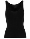 Koszulka bez rekawow Regularny kroj Bawelna organiczna NM017 - Black