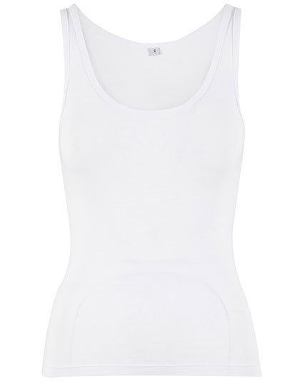 Koszulka bez rekawow Regularny kroj Bawelna organiczna NM017 - White
